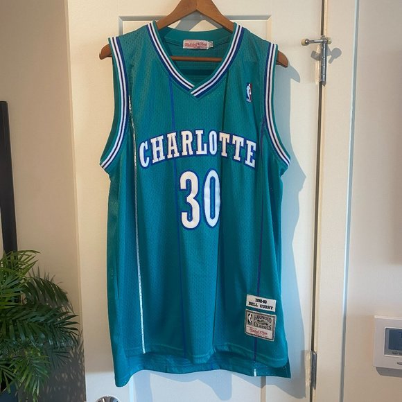 Mitchell & Ness Other - Mint Mitchell & Ness Hardwood Classics Dell Curry Charlotte Hornets Jersey
